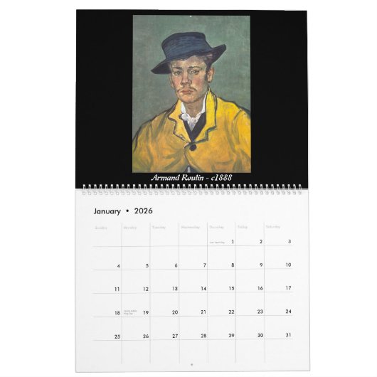 Vincent van Gogh Deel 2 Kalender (Jan 2026)