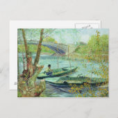 Vincent van Gogh | die in de Lente vissen Briefkaart (Voorkant / Achterkant)