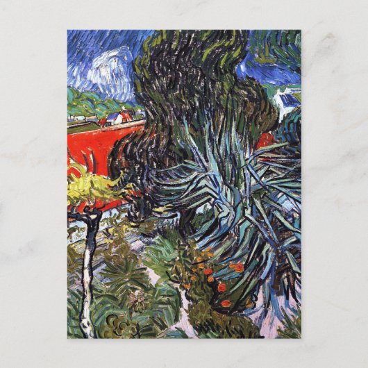 Vincent van Gogh - Doctor Gachets Garden in Auvers Briefkaart (Voorkant)