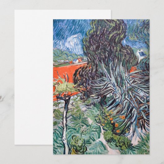 Vincent van Gogh - Doctor Gachet's tuin Bedankkaart (Voorkant / Achterkant)