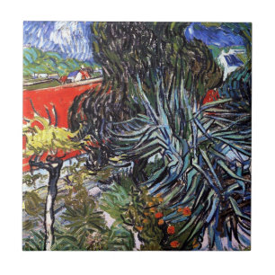 Vincent Van Gogh - Dokter Gachets tuin in Auvers Tegeltje