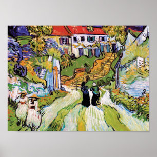 Vincent Van Gogh - Dorpsstraat en trappen Poster