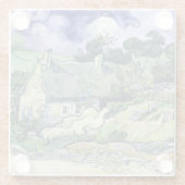 Vincent van Gogh | Draagkraan in Cordeville Glazen Onderzetter (Achterkant)