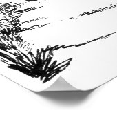 Vincent van Gogh Drawbridge in Arles Drawing Poster (Hoek)