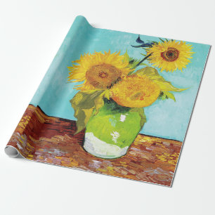 Vincent Van Gogh Drie Zonnebloemen In Een Vaas Cadeaupapier