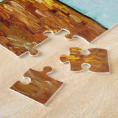 Vincent Van Gogh drie zonnebloemen in een vaas Legpuzzel (Zijkant)