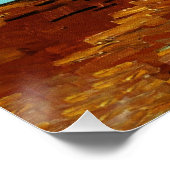 Vincent Van Gogh drie zonnebloemen in een vaas Poster (Hoek)