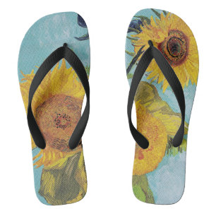 Vincent Van Gogh - Drie zonnebloemen in een vaas Teenslippers
