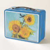 Vincent Van Gogh - Drie zonnebloemen in een Vase (Achterkant)