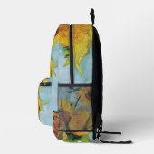 Vincent Van Gogh - Drie zonnebloemen in een Vase Bedrukte Rugzak (Rechts)