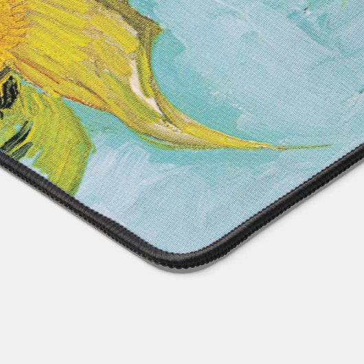 Vincent Van Gogh - Drie zonnebloemen in een Vase Bureaumat (Hoek)