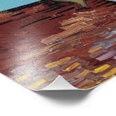 Vincent Van Gogh - Drie zonnebloemen in een Vase Foto Afdruk (Hoek)