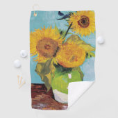Vincent Van Gogh - Drie zonnebloemen in een Vase Golfhanddoek (Insitu)