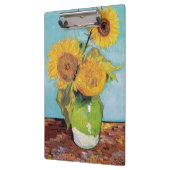 Vincent Van Gogh - Drie zonnebloemen in een Vase Klembord (Links)