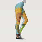 Vincent Van Gogh - Drie zonnebloemen in een Vase Leggings (Rechts)
