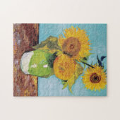 Vincent Van Gogh - Drie zonnebloemen in een Vase Legpuzzel (Horizontaal)