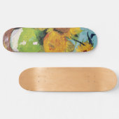 Vincent Van Gogh - Drie zonnebloemen in een Vase Persoonlijk Skateboard (Horizontaal)