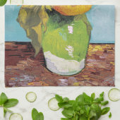 Vincent Van Gogh - Drie zonnebloemen in een Vase Theedoek (Gevouwen)