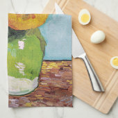 Vincent Van Gogh - Drie zonnebloemen in een Vase Theedoek (Quarter Fold)