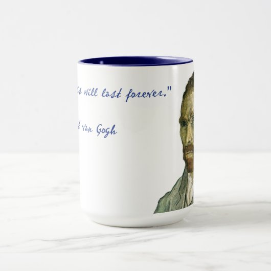 Vincent Van Gogh Echte Quote Mok 15 oz (Midden)