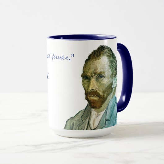 Vincent Van Gogh Echte Quote Mok 15 oz (Voorkant rechts)