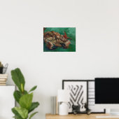 Vincent Van Gogh, een krab op zijn rug Poster (Thuiskantoor)