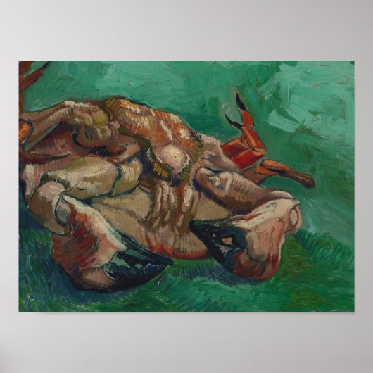 Vincent Van Gogh, een krab op zijn rug Poster (Voorkant)