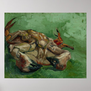 Vincent van Gogh, een krab op zijn rug Poster