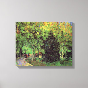 Vincent Van Gogh - Een Laan In De Publieke Tuin Canvas Afdruk