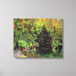 Vincent Van Gogh - Een Laan In De Publieke Tuin Canvas Afdruk
