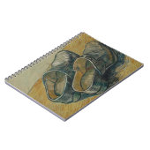 Vincent van Gogh - Een paar lederen klompen 1889 Notitieboek (Linkerzijde)