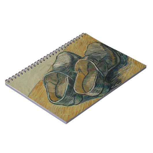 Vincent van Gogh - Een paar lederen klompen 1889 Notitieboek (Linkerzijde)