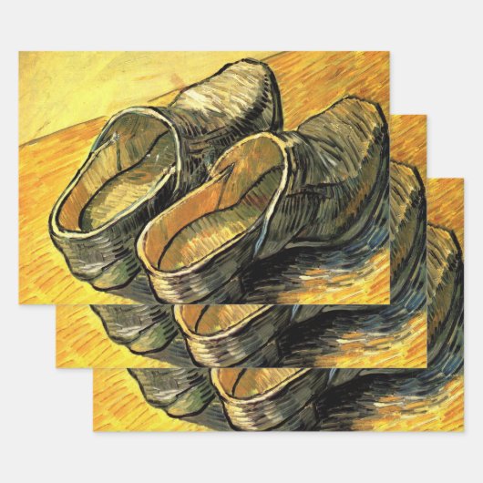 Vincent van Gogh - Een paar leren klompen Inpakpapier Vel (Set)