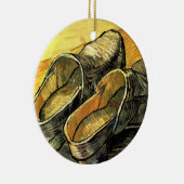 Vincent van Gogh - Een paar leren klompen Keramisch Ornament (Rechts)