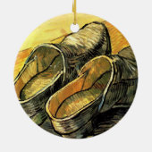 Vincent van Gogh - Een paar leren klompen Keramisch Ornament (Achterkant)