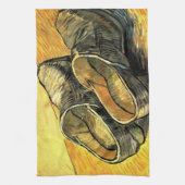 Vincent van Gogh - Een paar leren klompen Theedoek (Verticaal)