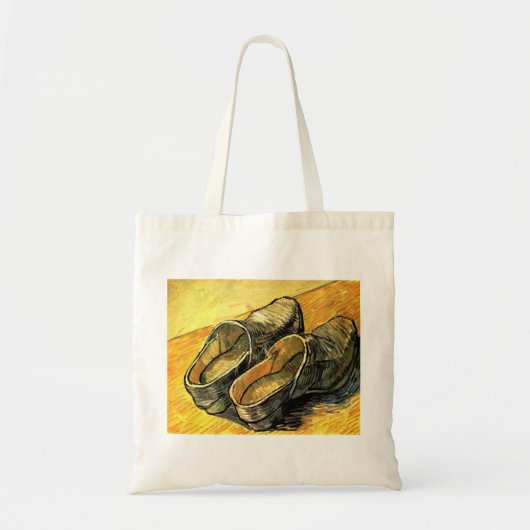 Vincent van Gogh - Een paar leren klompen Tote Bag (Voorkant)
