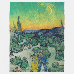 Vincent van Gogh - Een wandeling in de schemering Fleece Deken