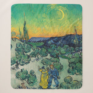 Vincent van Gogh - Een wandeling in de schemering Sherpa Deken