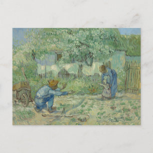 Vincent van Gogh - Eerste stappen na Millet Briefkaart