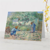 Vincent Van Gogh - Eerste stappen na Millet Kaart (Gele Bloem)