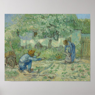 Vincent van Gogh - Eerste stappen na Millet Poster