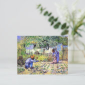 Vincent Van Gogh - eerste stappen - Vaderdag art Briefkaart (Staand voorkant)