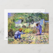 Vincent Van Gogh - eerste stappen - Vaderdag art Briefkaart (Voorkant / Achterkant)