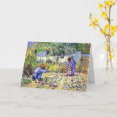 Vincent Van Gogh - eerste stappen - Vaderdag art Kaart (Gele Bloem)
