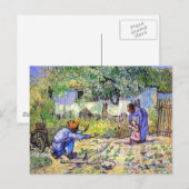 Vincent Van Gogh - Eerste Stappen - Vaderdag Kunst Briefkaart (Voorkant / Achterkant)