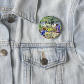 Vincent Van Gogh - Eerste stappen - Vaderdag Kunst Ronde Button 5,7 Cm (In situ)