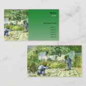 Vincent van Gogh, eerste stappen Visitekaartje (Voorkant / Achterkant)