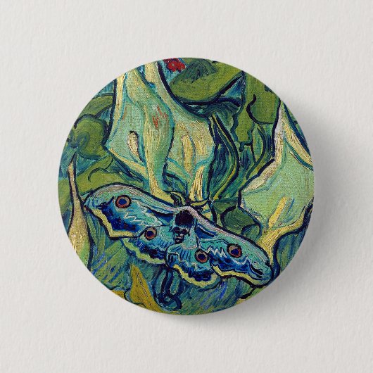 Vincent van Gogh Emperor Moth Ronde Button 5,7 Cm (Voorkant)