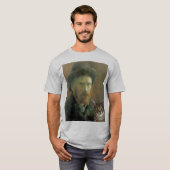Vincent Van Gogh en zijn kat T-shirt (Voorkant volledig)